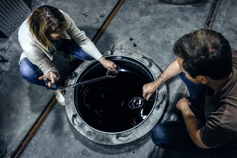 Wine makers at work fine wine Wine makers at work fine wine